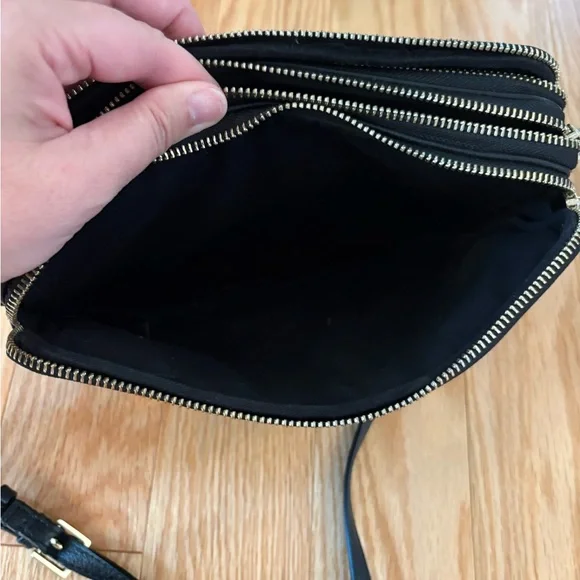 Whistles (UK)—LIKE NEW—Leather Leopard Print Crossbody Bag - Picture 11 of 13